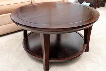 Two-Tier Expresso Wood Coffee Table