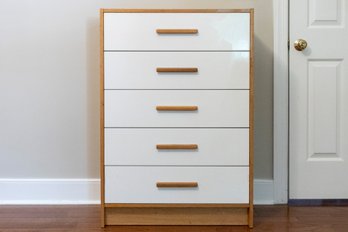 Oak Finish 5 Drawer Dresser