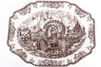 'His Majesty' Engraved Porcelain Platter By Josiah Wedgwood For Williams Sonoma