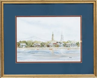 Signed Lithograph Art Print Of Charleston South Carolina