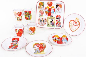 Vintage Rosanna Be My Valentine Porcelain Tableware