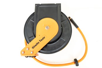 Giraffe Tools TA15B Retractable Air Hose Reel Wall Mount 3/8' X 50 Ft Hybrid Hose