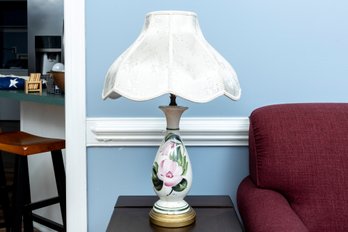 Floral Ceramic Vase Table Lamp