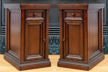 Pair Of Modern Chairside Tables