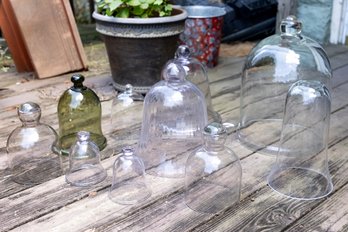 Hand Blown Glass Bell Domes