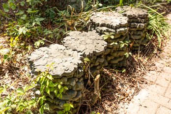 Outdoor Stone Tile Leaves