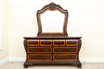 Riverside Inlaid Dresser With Mirror