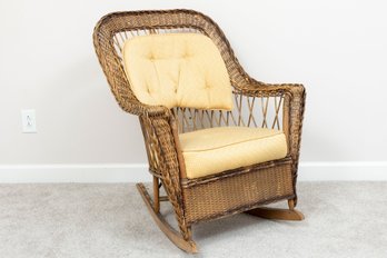 Vintage Wicker Rocker