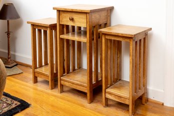 Set Of Mission Style Side Tables