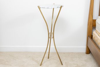 Contemporary Marble Top Plant Stand