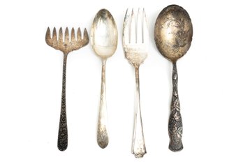 Set Of Four Sterling Silver Utensils