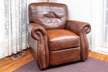 Large Faux Leather Recliner