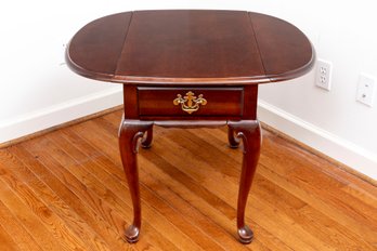 Stanley Furniture Queen Anne Drop Leaf Side Table