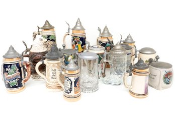 Large Collection Of Vintage Beer Steins