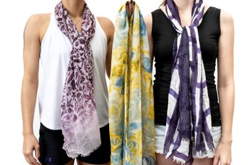 Three Banana Republic Scarfs