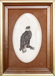 Vintage Etched Eagle Medallion