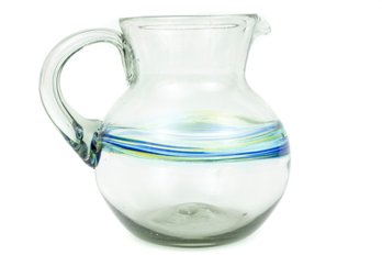 Recycled Glassware Swirl Pitcher