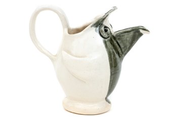 Signed Independent Studio Pottery Avian Pitcher