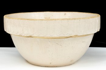 USA Heavy Stoneware Glazed White Bowl