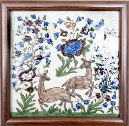 Hand-Painted Ceramic Tile Art