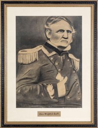 Winfield Scott Illustration On Paper By W.S Fellows