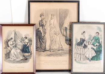 Victorian Fashion Vintage Lithographs