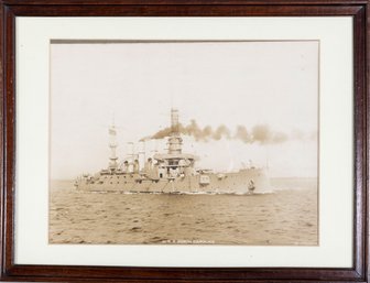 U.S.S. North Carolina ACR-12 Vintage Framed Photo