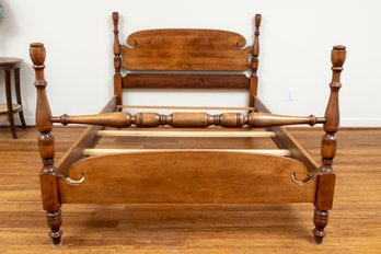 Vintage American Maple Full XL Bed Frame