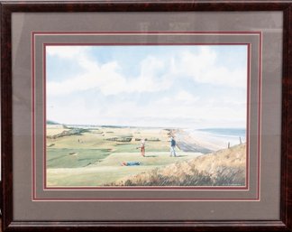 M.J. Sanders Golf Scene In Watercolor