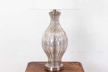 Fluted Mercury Glass Table Lamp