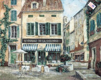 Restaurant De La Colonne Fine Art Tapestry