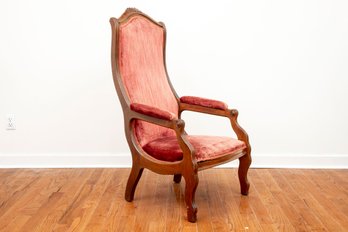 Antique French Armchair In Walnut