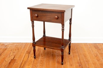 Mohogany New England Federal Nightstand