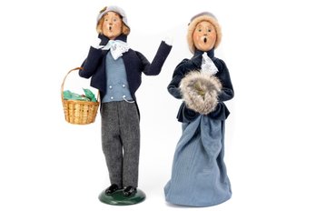 Pair Of Byers' Choice 'The Carolers' Figurines