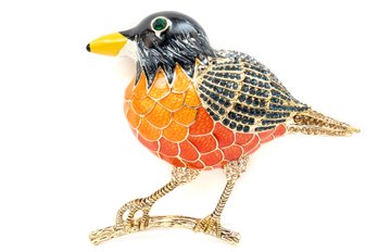 Rara Avis By Iris Apfel Crystal Accented Robin Brooch