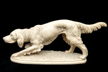 Italian Norleans Vintage Hunting Dog Sculpture