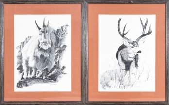 D. Noel Smith Lithograph Animal Prints