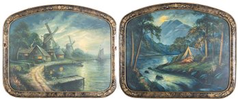 Late 19th Century Landscape Chromolithographs