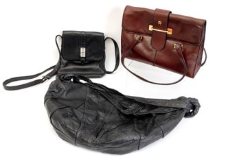 Three Leather Designer Handbags