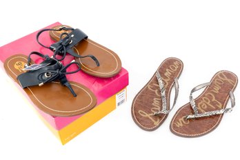 Two Pair Of NEW Designer Sandals Size 9.5-10