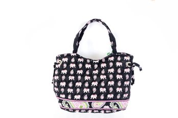 New Vera Bradley Pink Elephants Mini Tote