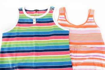 Two NEW Striped Summer Tank Dresses Size 1X-2X