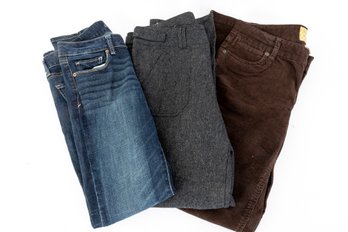 Three Pairs Of Pants J. Crew & American Eagle Size 8