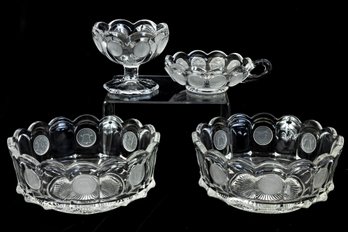 Forstoria Avon Coin Glass Dishes