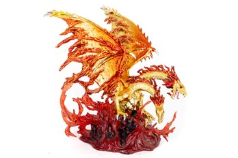 'Magma' Dragons Of The Underworld Acrylic Cast Sculpture