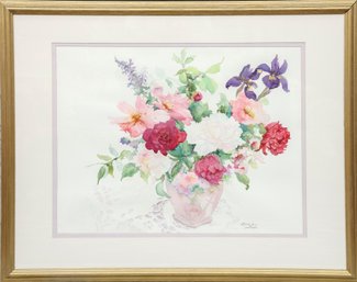 Louise Fucci 'Antique Elegance' Watercolor Painting