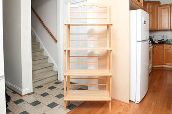 Four Tier Wood Shelf