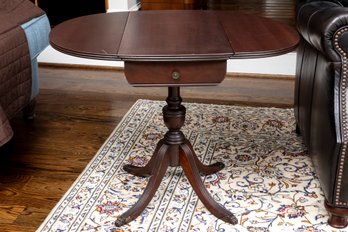 Vintage Duncan Phyfe Drop Leaf Pedestal Table