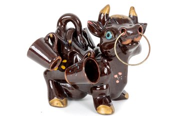 Ceramic Cow Liquor Bottle