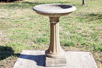 Cement Bird Bath